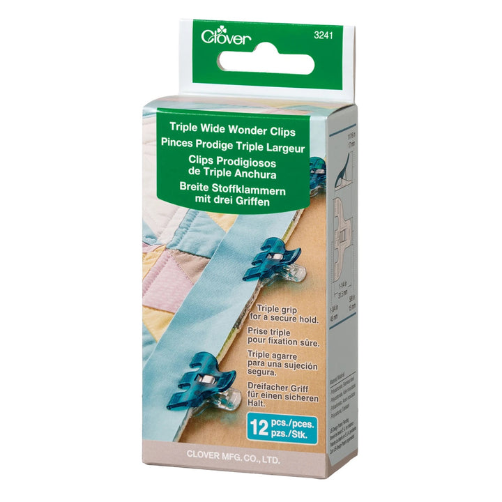 Triple Wide Wonder Clips 12 ct - 3241CV
