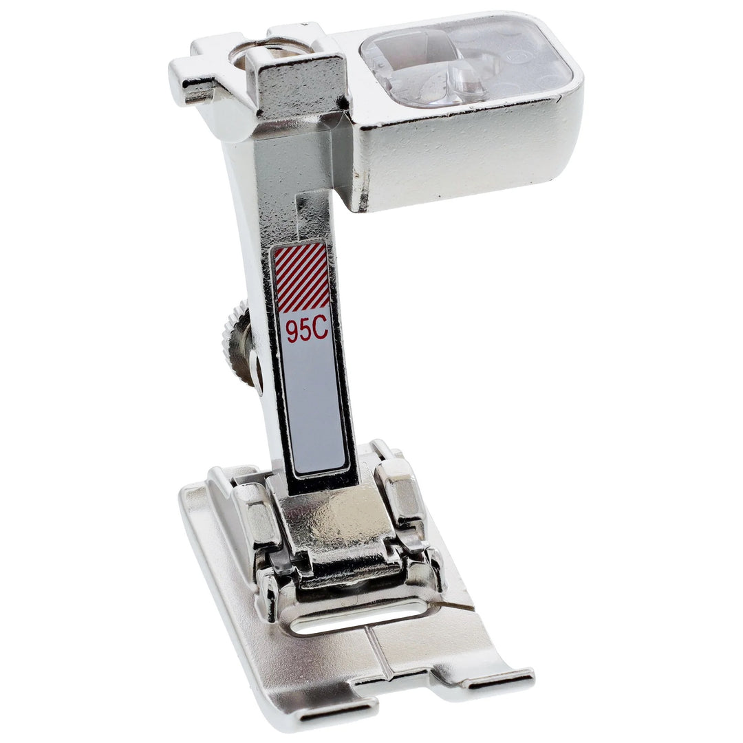 Sewing machine presser foot with '95C' marking on a white background