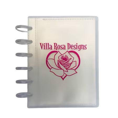 Discbound Storage Binder - Clear - Villa Rosa Logo - VRDSBCLVR