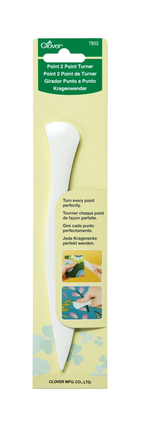 Clover point 2 point turner packaging with product image on a white background