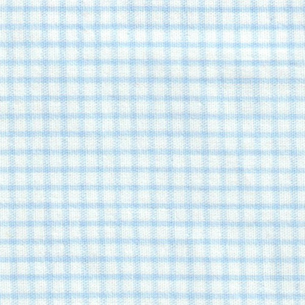 Blue and white windowpane fabric