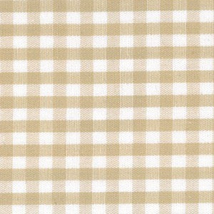 khaki and white checkered patterned fabric