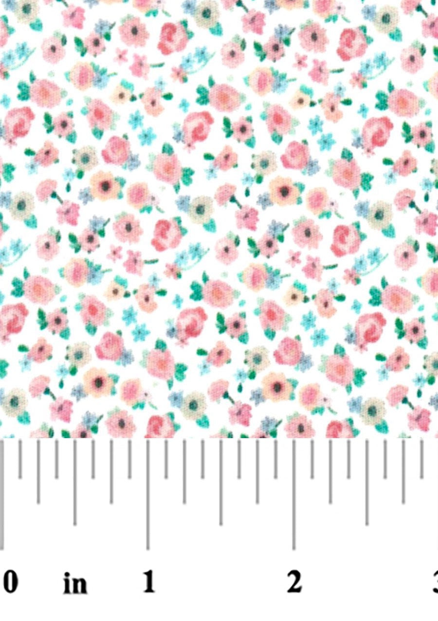 Pink, Blue, and Green Floral - #2757