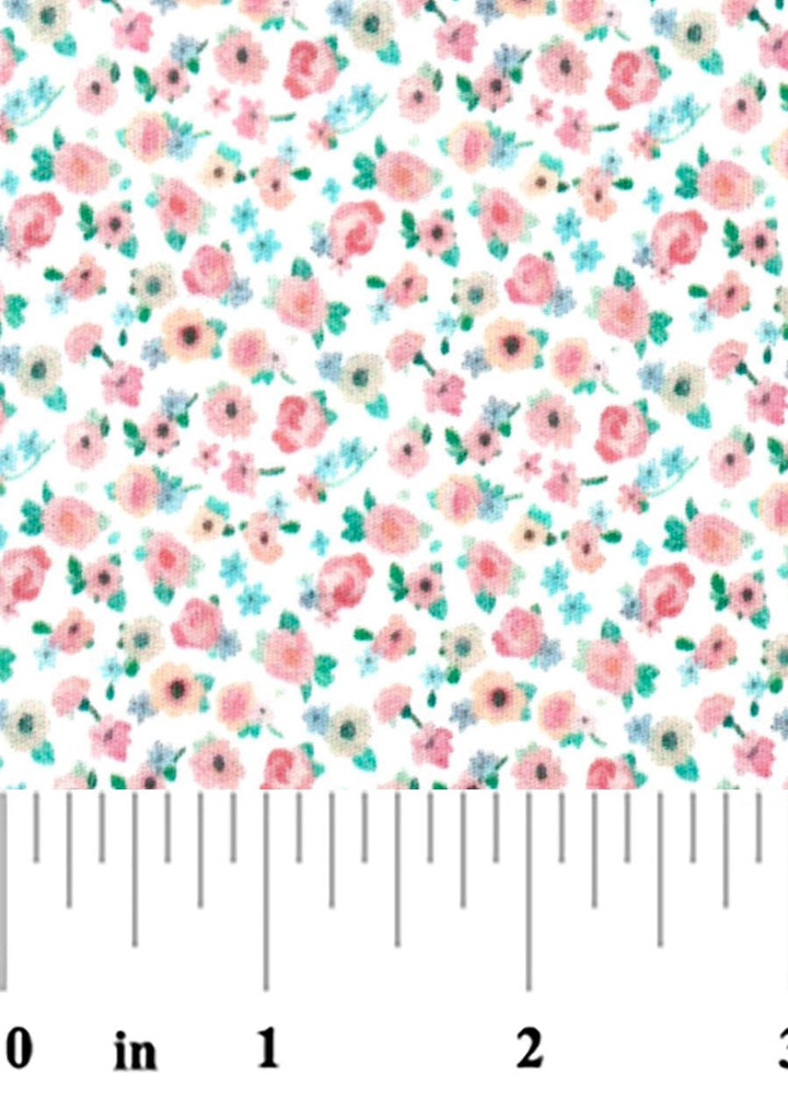 Pink, Blue, and Green Floral - #2757