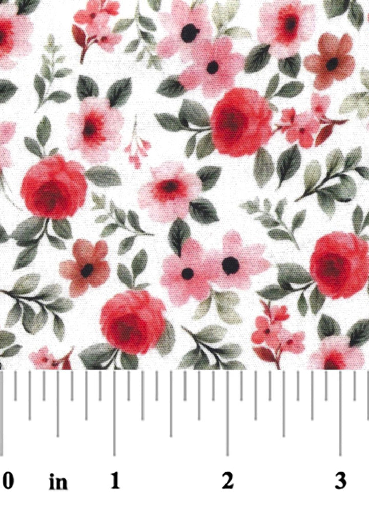 Red, Pink, and Green Floral - #2813