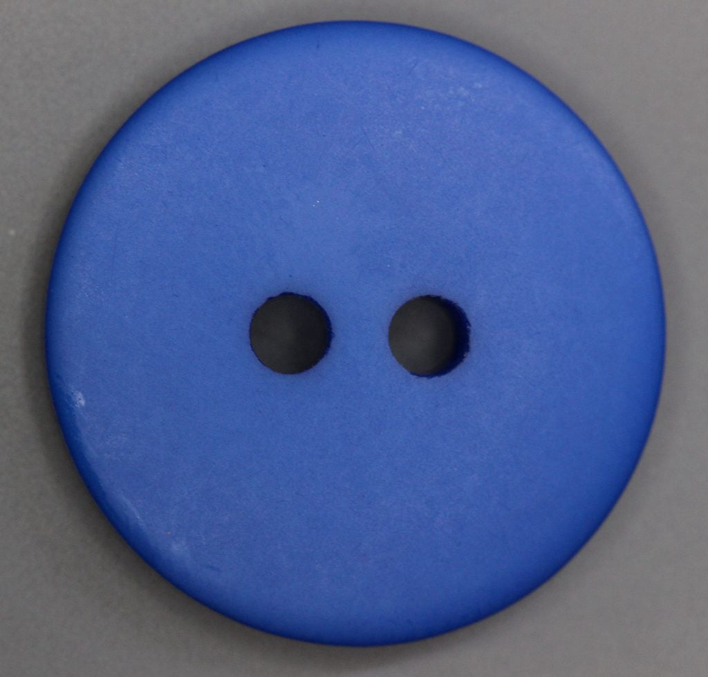2 hole blue button
