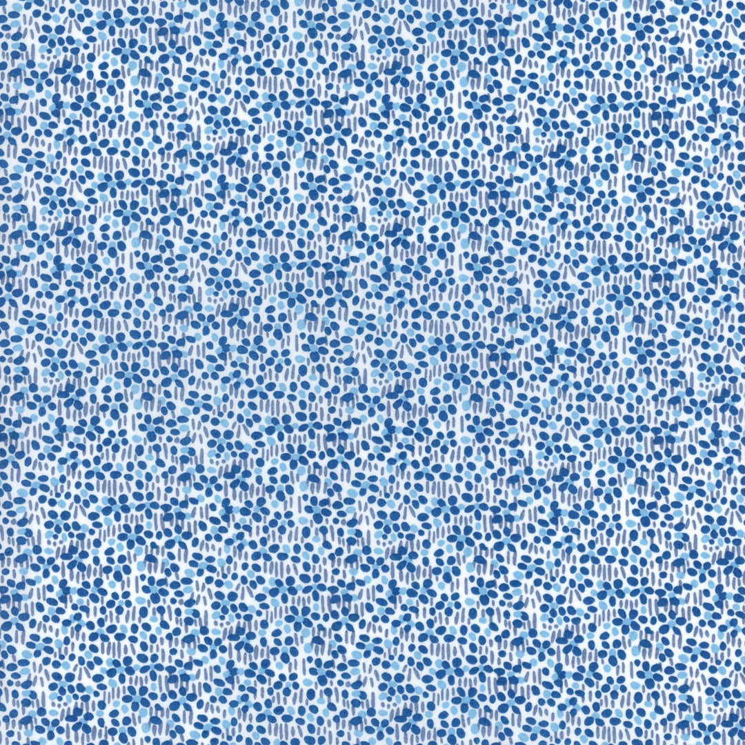 Blue and white patterned fabric texture