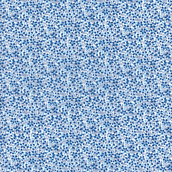 Blue and white patterned fabric texture
