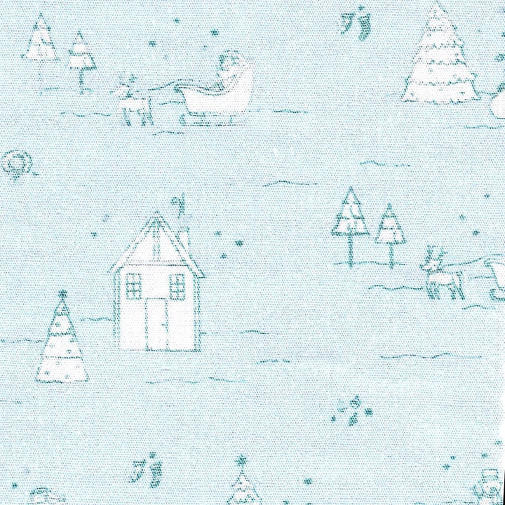 Christmas Village  - Blue - Print Fabric - #2664