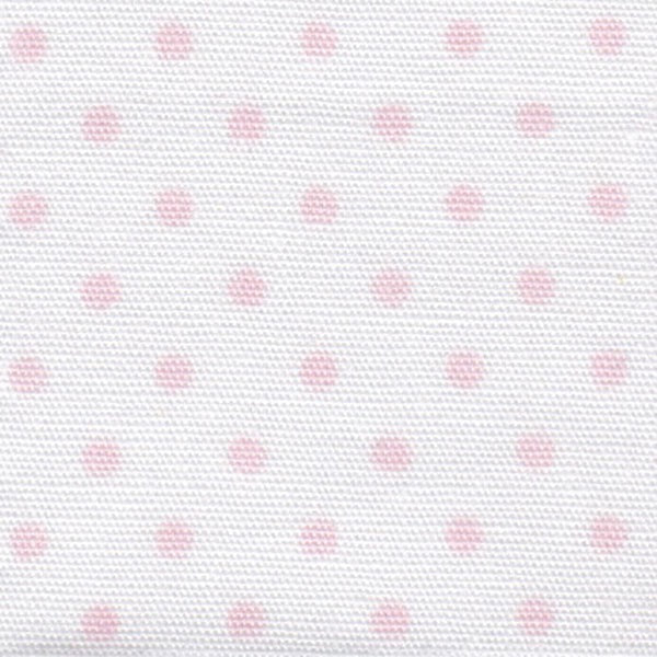Pattern of pink dot on a white background