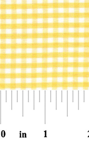 Yellow 1/8" Gingham