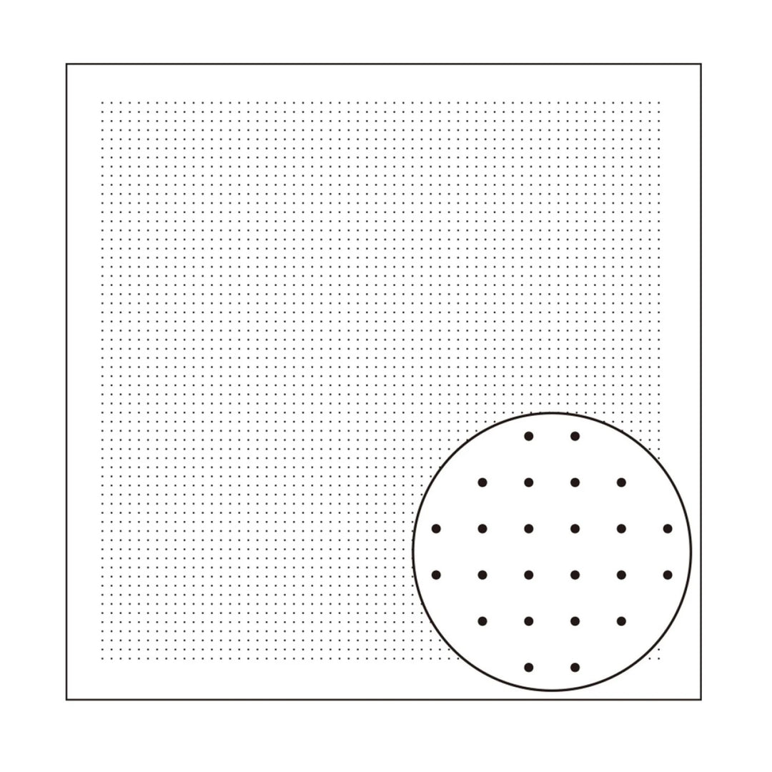 Sashiko Sampler - 5mm Dotted Grid - White - SC-H1021