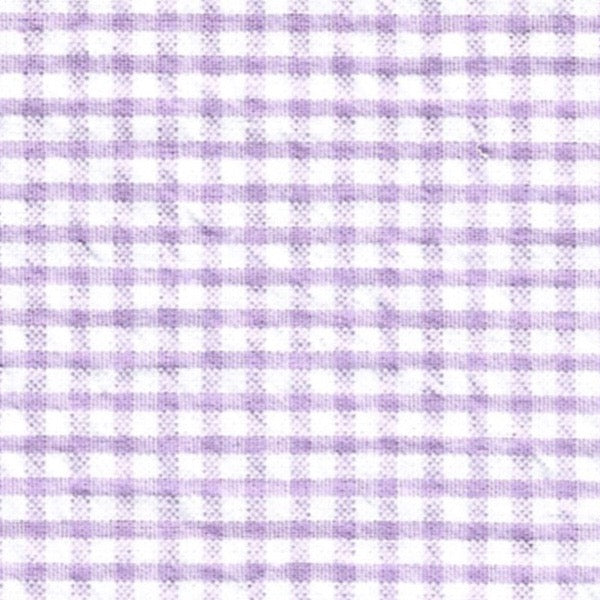 lilac gingham seersucker fabric