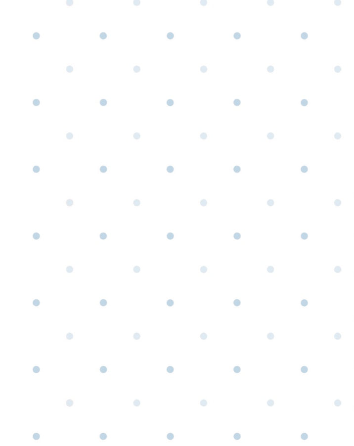 Pattern of small blue dots on a white background
