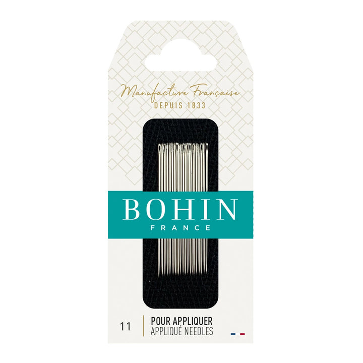 Bohin applique needles packaging on a white background