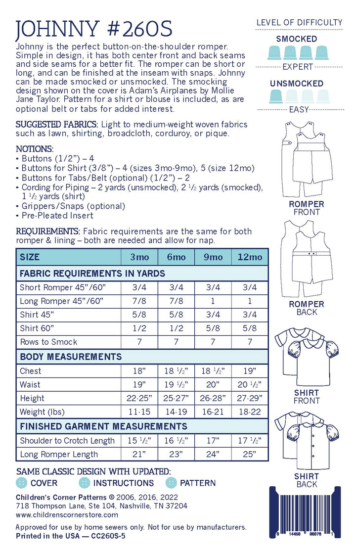 Johnny - 3mo - 12mo - CC260-1