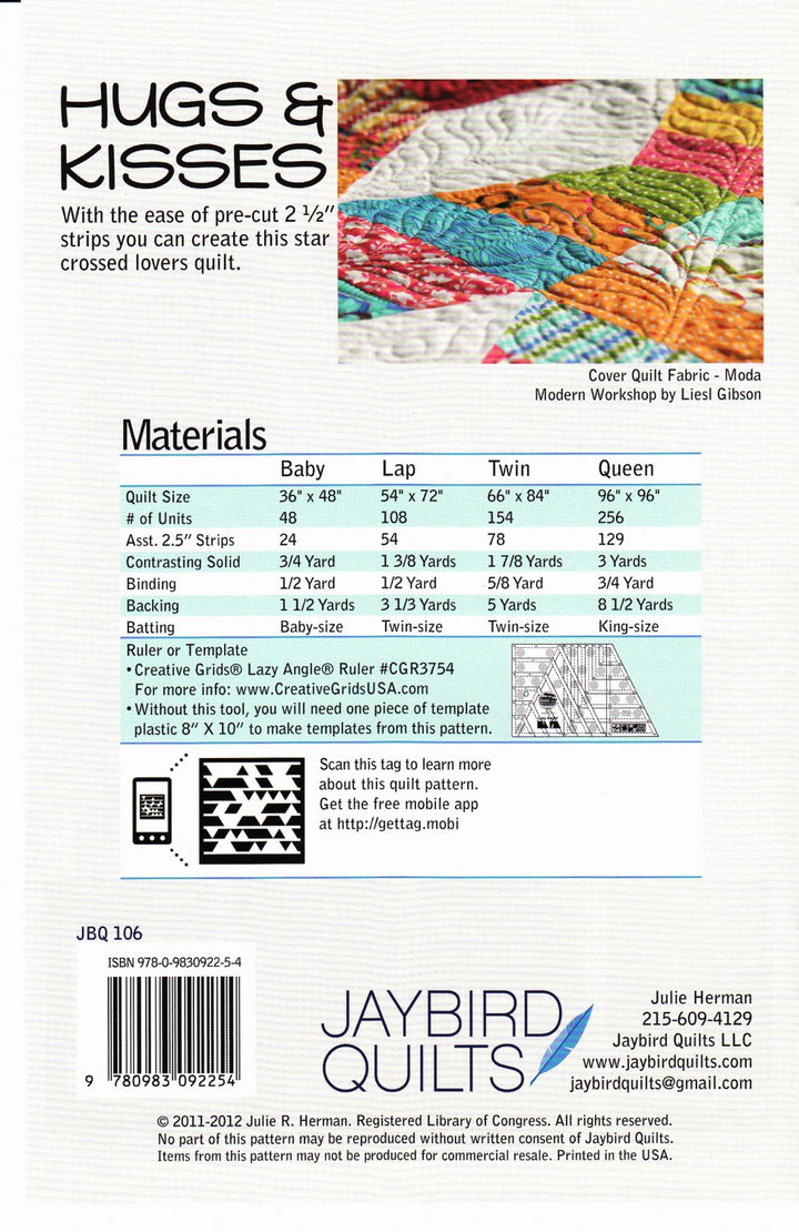 Hugs and Kisses Pattern - JBQ106