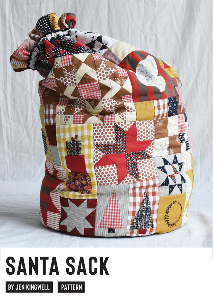 Santa sack pieced pattern