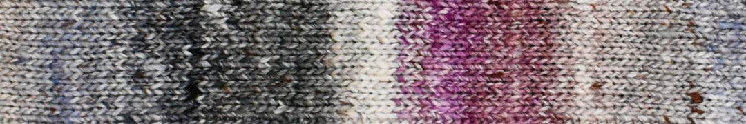 Yarn Colorway - blacks, greys, pinks, and white