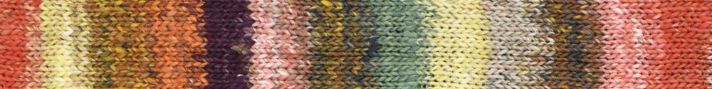 yarn with green, yellow, orange, purple, brown