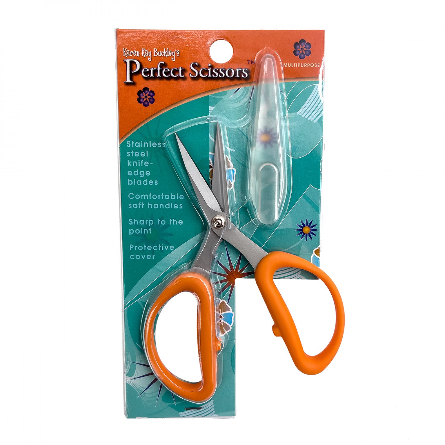 Perfect Scissors Multi-Purpose Orange Medium - KKB025 - Karen K Buckley