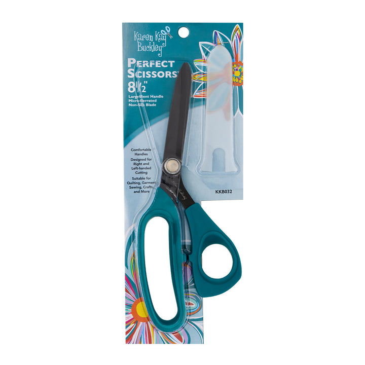 Perfect Scissors Dark Teal 8-1/2in Bent Handle Micro-Serrated Non-Slip Blade - KKB032