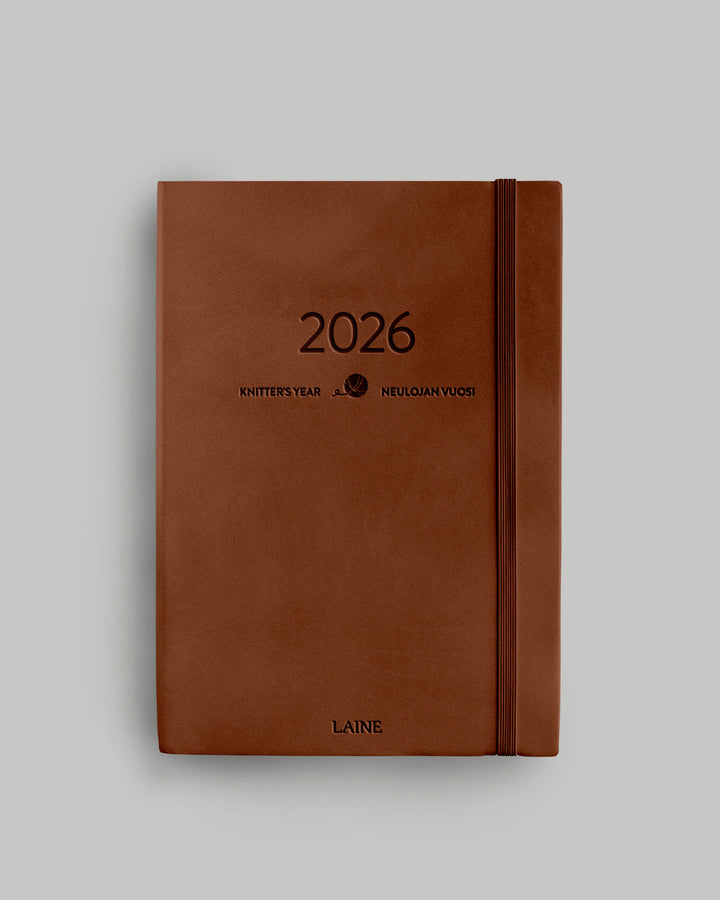 Brown Leather Weekly 2026 Planner 