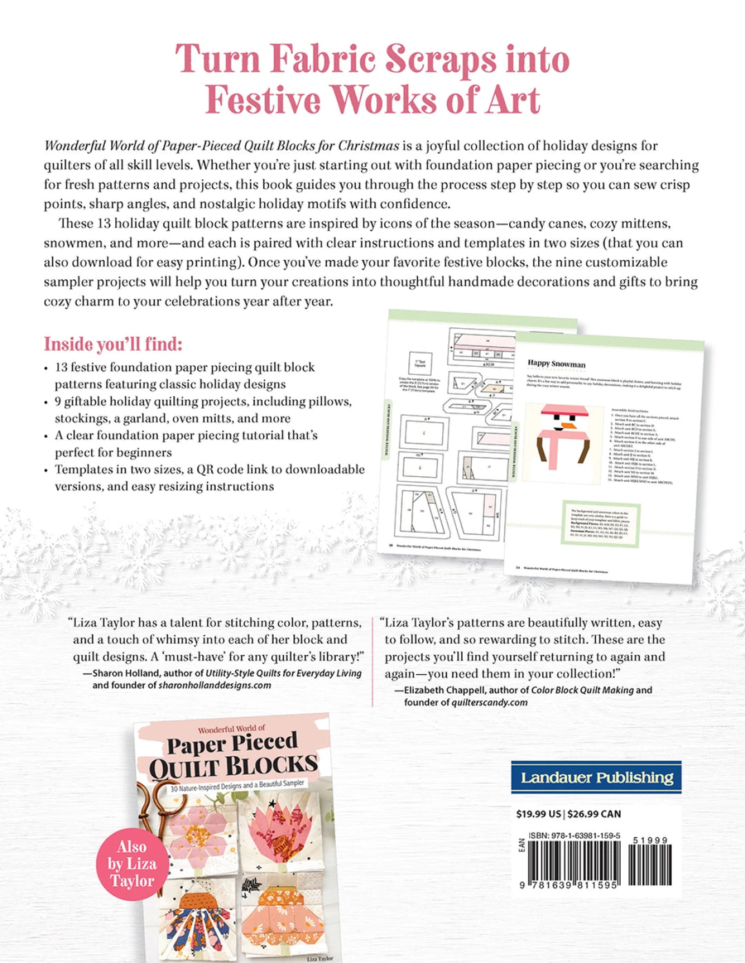 Wonderful World of Paper Pieced Quilt Blocks for Christmas - L1595