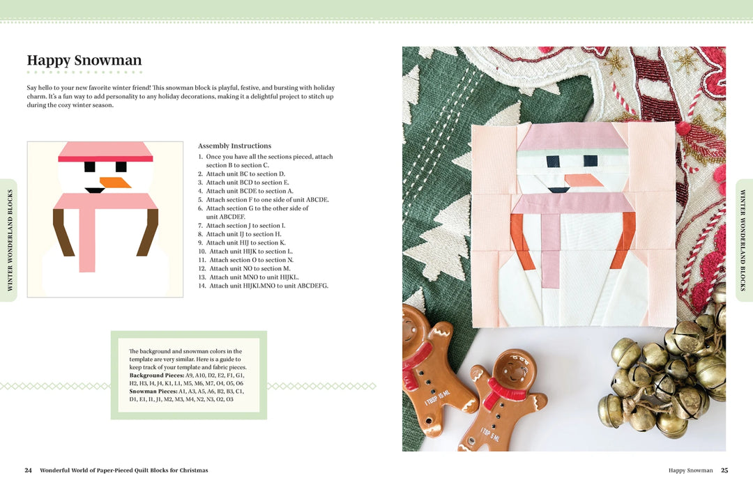 Wonderful World of Paper Pieced Quilt Blocks for Christmas - L1595