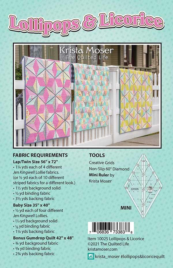 Lollipops & Licorice Quilt Pattern