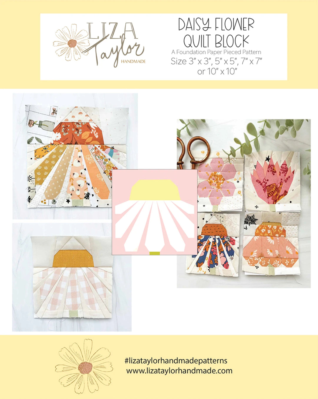 Daisy Foundation Paper Piecing Pattern - LTP-94138