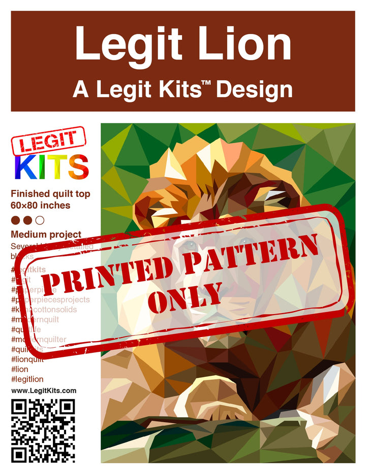 Unilion Pattern Lion Pattern – The Sewing House, Inc