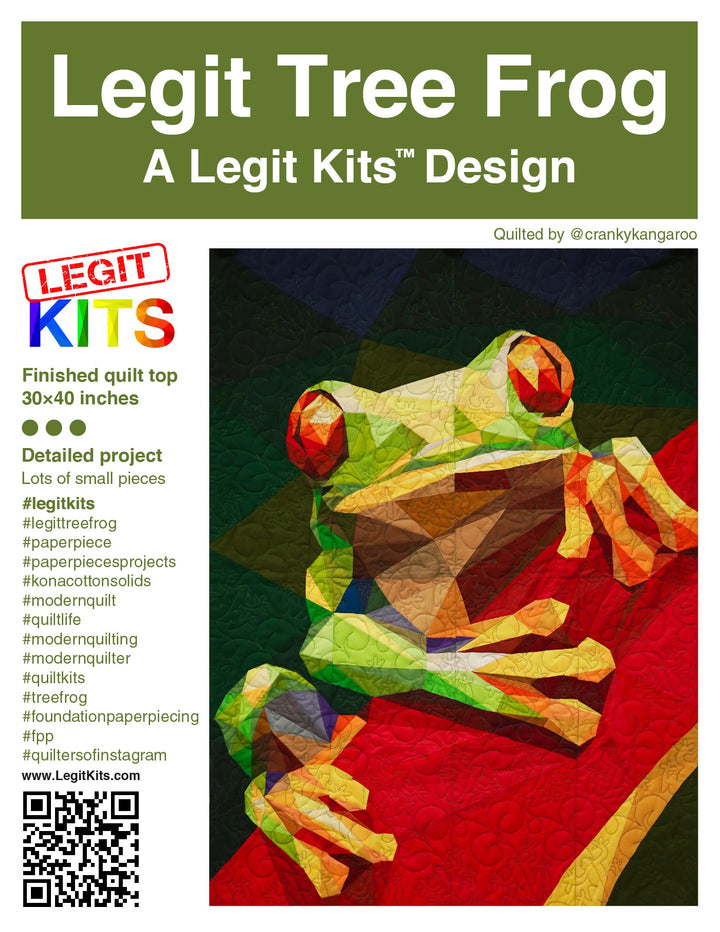Tree Frog Quilt Kit