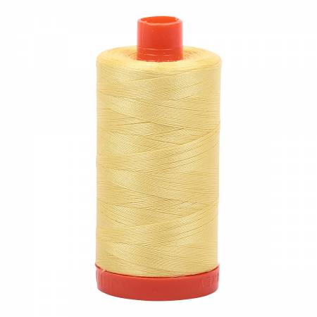 Mako Cotton Thread Solid 50wt 1422yds - Lemon - A1050-2115