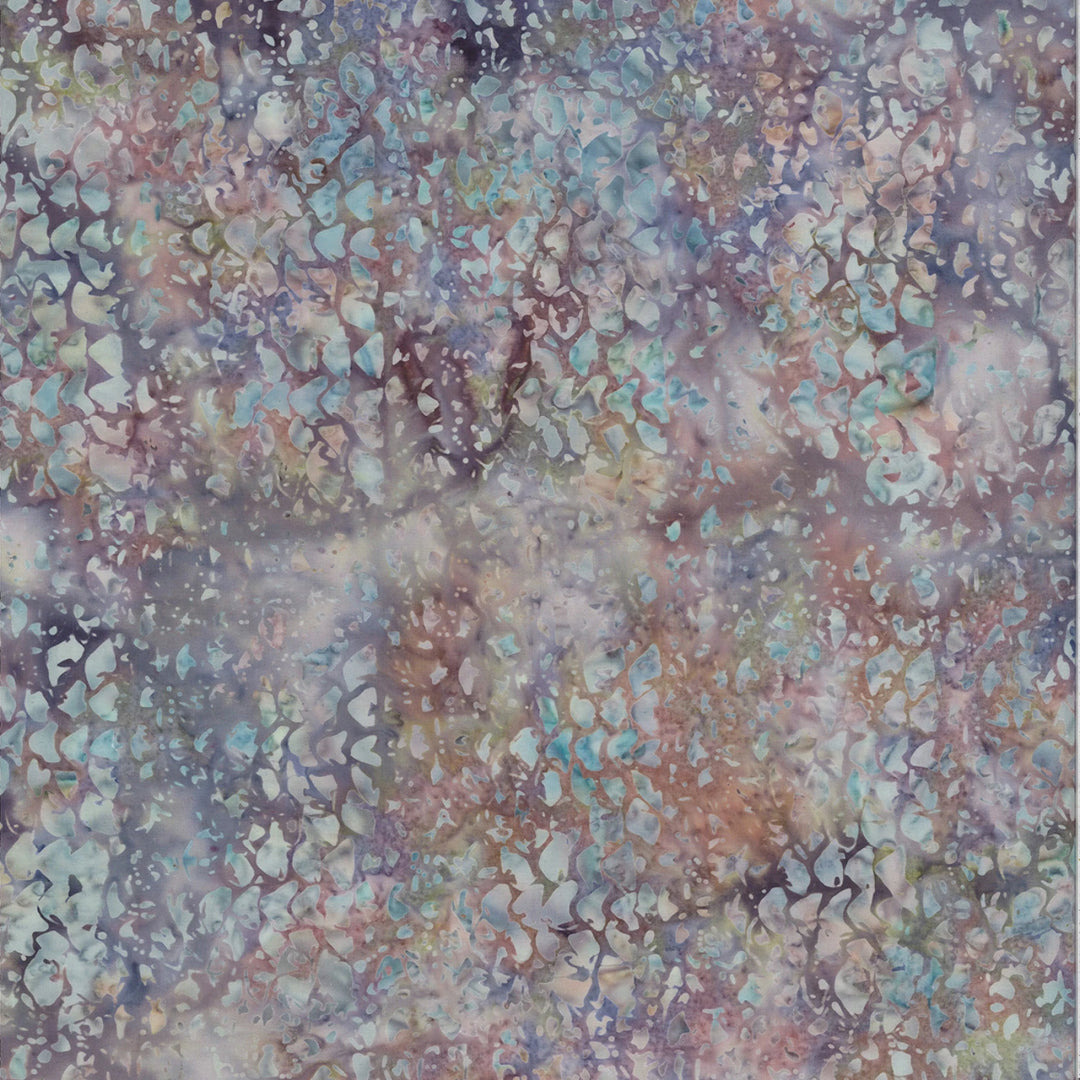 Multicolored abstract pattern with shades of purple, blue, and brown.