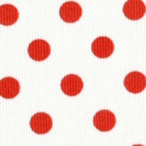 White With Large Red Dots  - #105