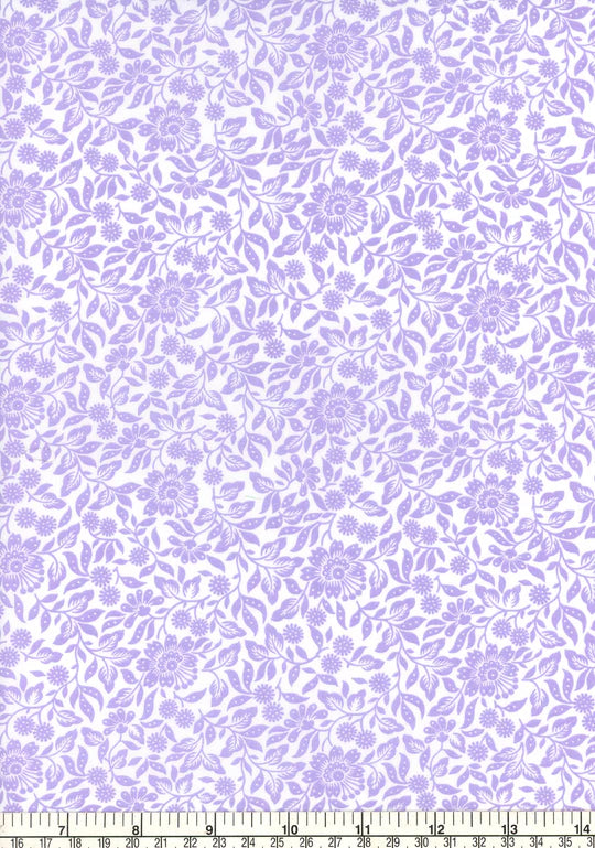 lavender floral on white background