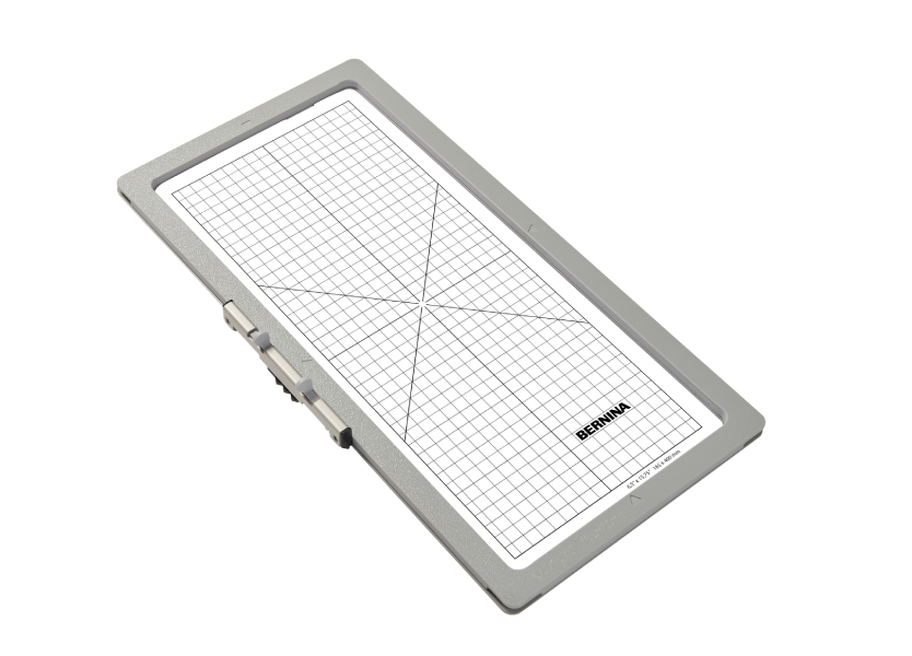 Cutting mat with grid pattern and brand name on a white background