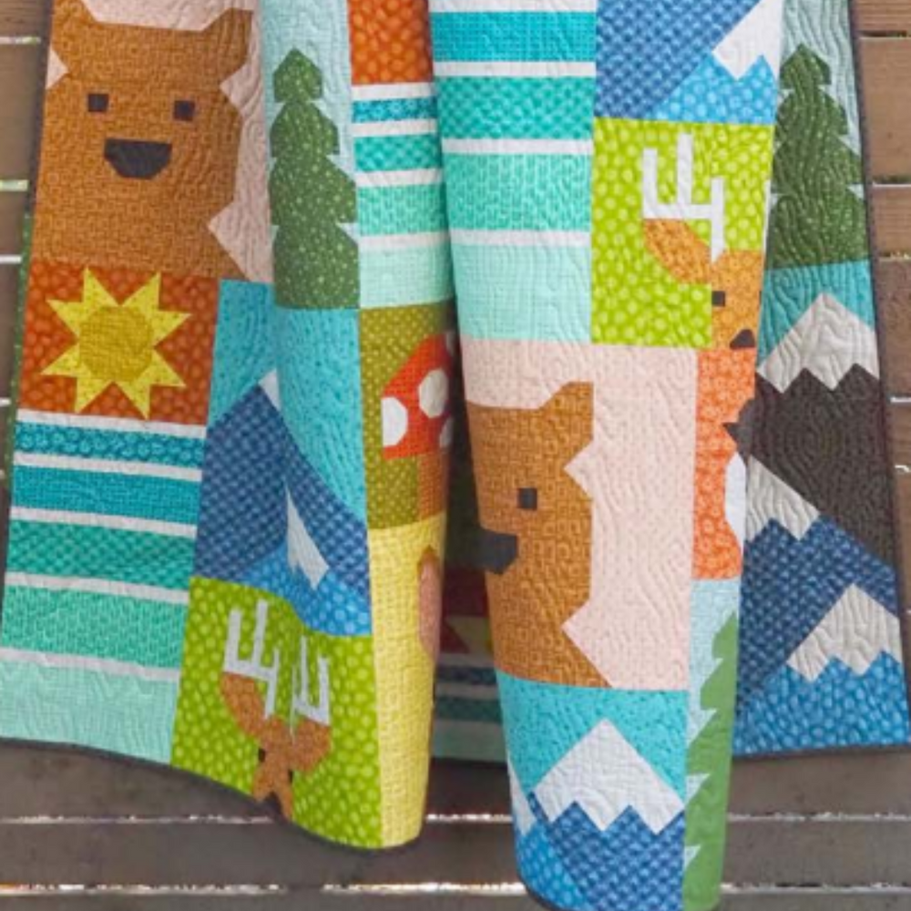 quilt showing an outdoor scene