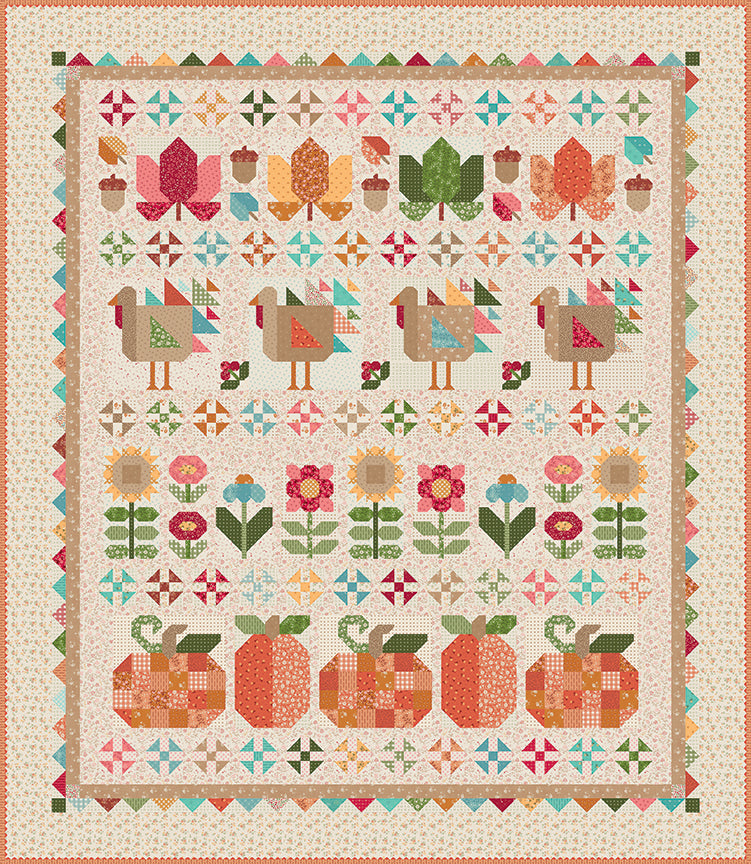 Pre-Order - Thanksgiving Row Quilt Pattern - P051­-ISE-­325