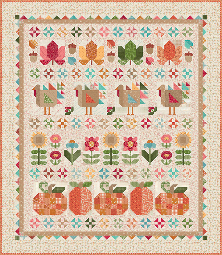 Pre-Order - Thanksgiving Row Quilt Pattern - P051­-ISE-­325