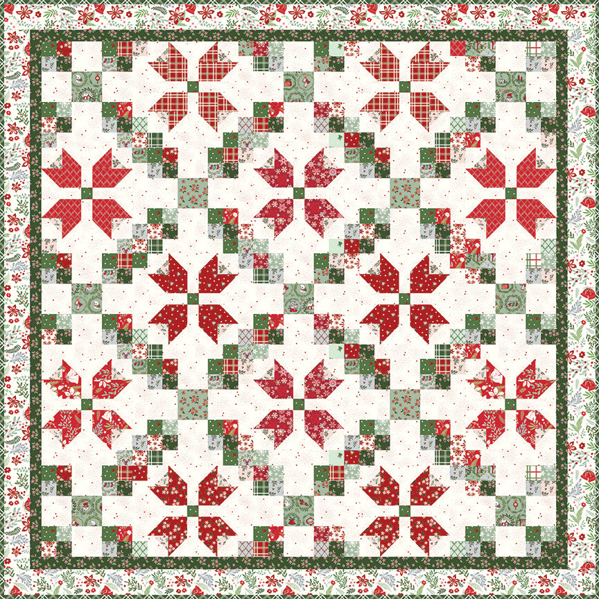 quilt featuring Mistletoe & Holly fabric