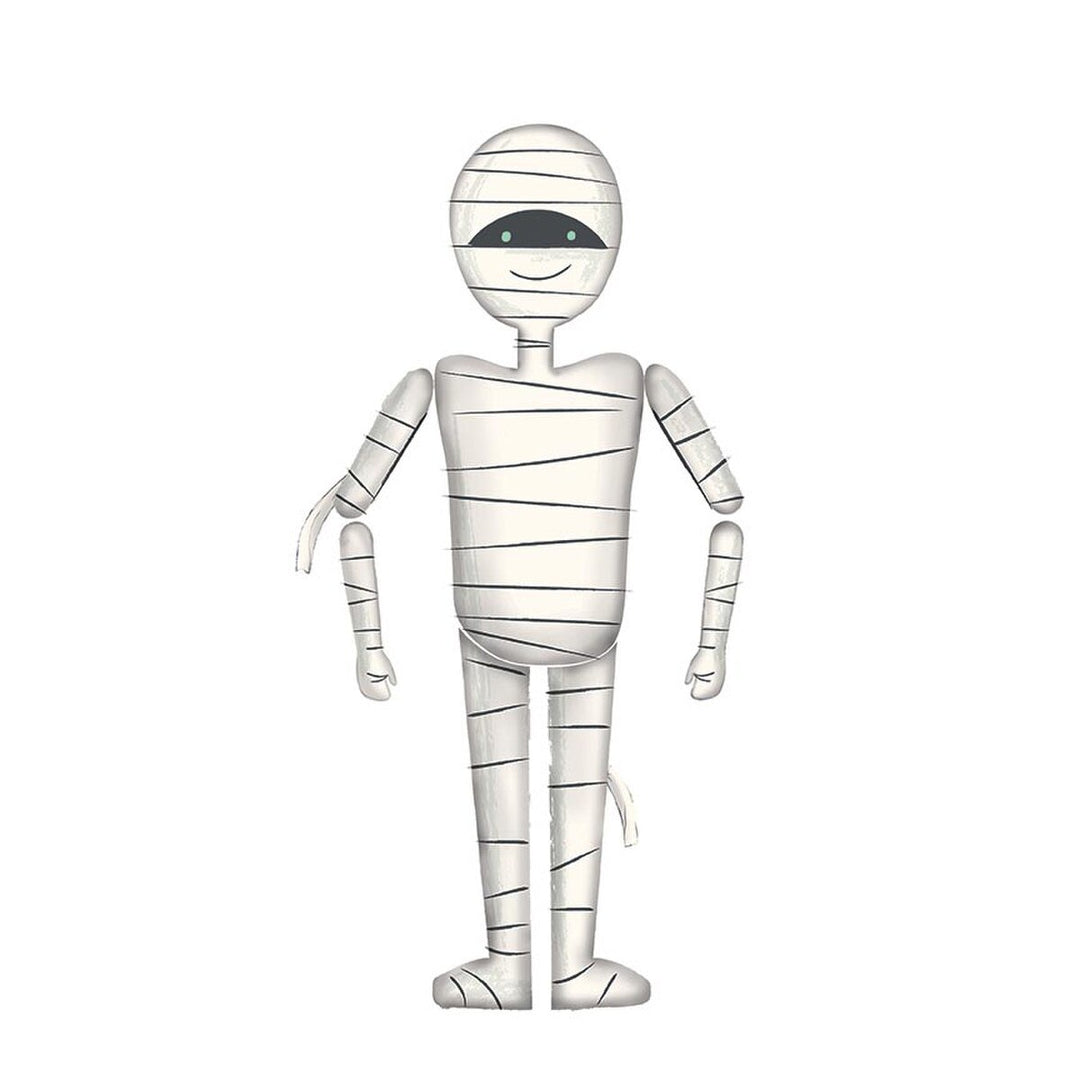 Mummy figure on a white background