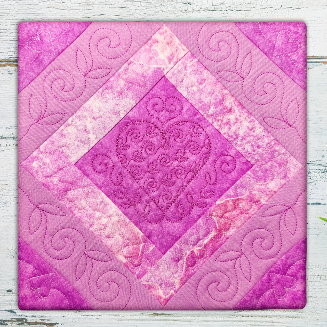 Quilt Block Trivets In-the-Hoop Machine Embroidery Design Set - PPD213