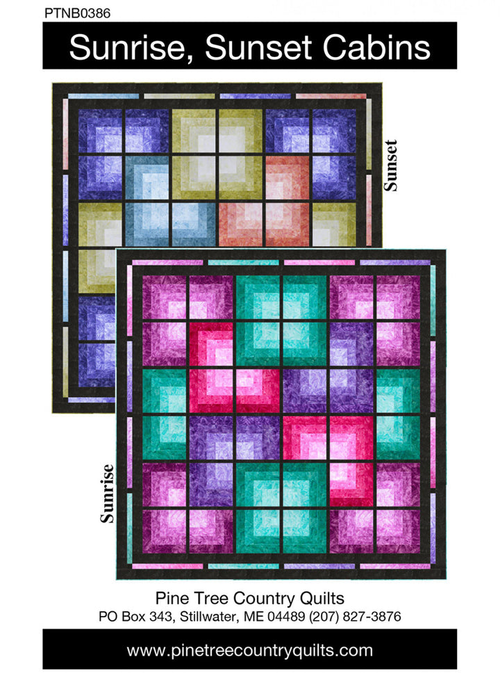 Sunrise Sunset Cabin Pattern - PTNB3036