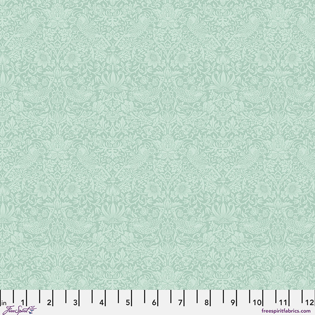 Mint green fabric with subtle pattern, brand 'Freespirit' visible