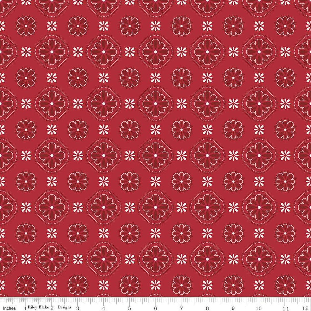 Picadilly Bandana - Red - C11891-Red