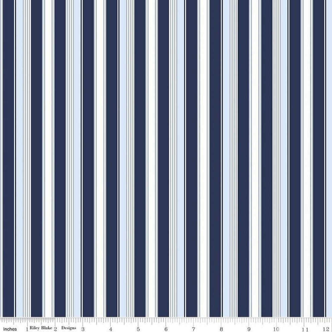 Picadilly Stripes - Navy - C11894-Navy