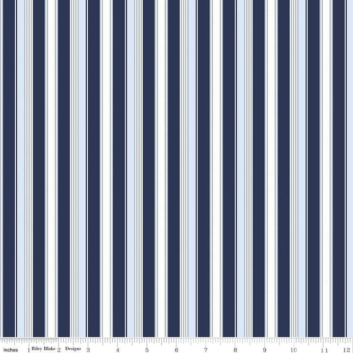 Picadilly Stripes - Navy - C11894-Navy