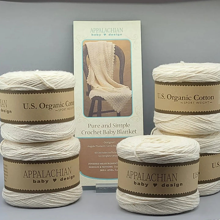 Pure & Simple Crochet Baby Blanket Kit